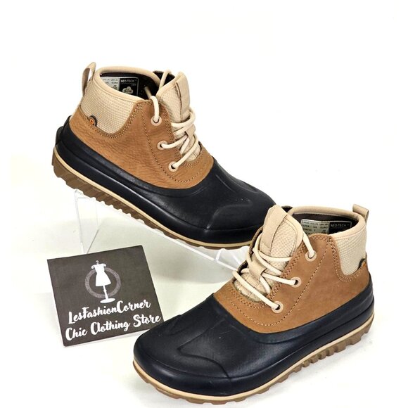 BOGS Women's Taupe Multi Lace Leather Classic Casual Tall Boot Snow Size 7 1839 - Picture 5 of 16